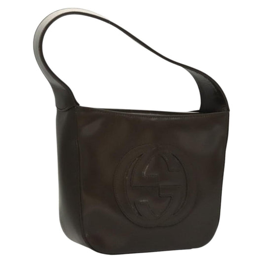 Gucci GUCCI Shoulder Bag Patent leather Brown 007 2023 0249 Authentic 117516