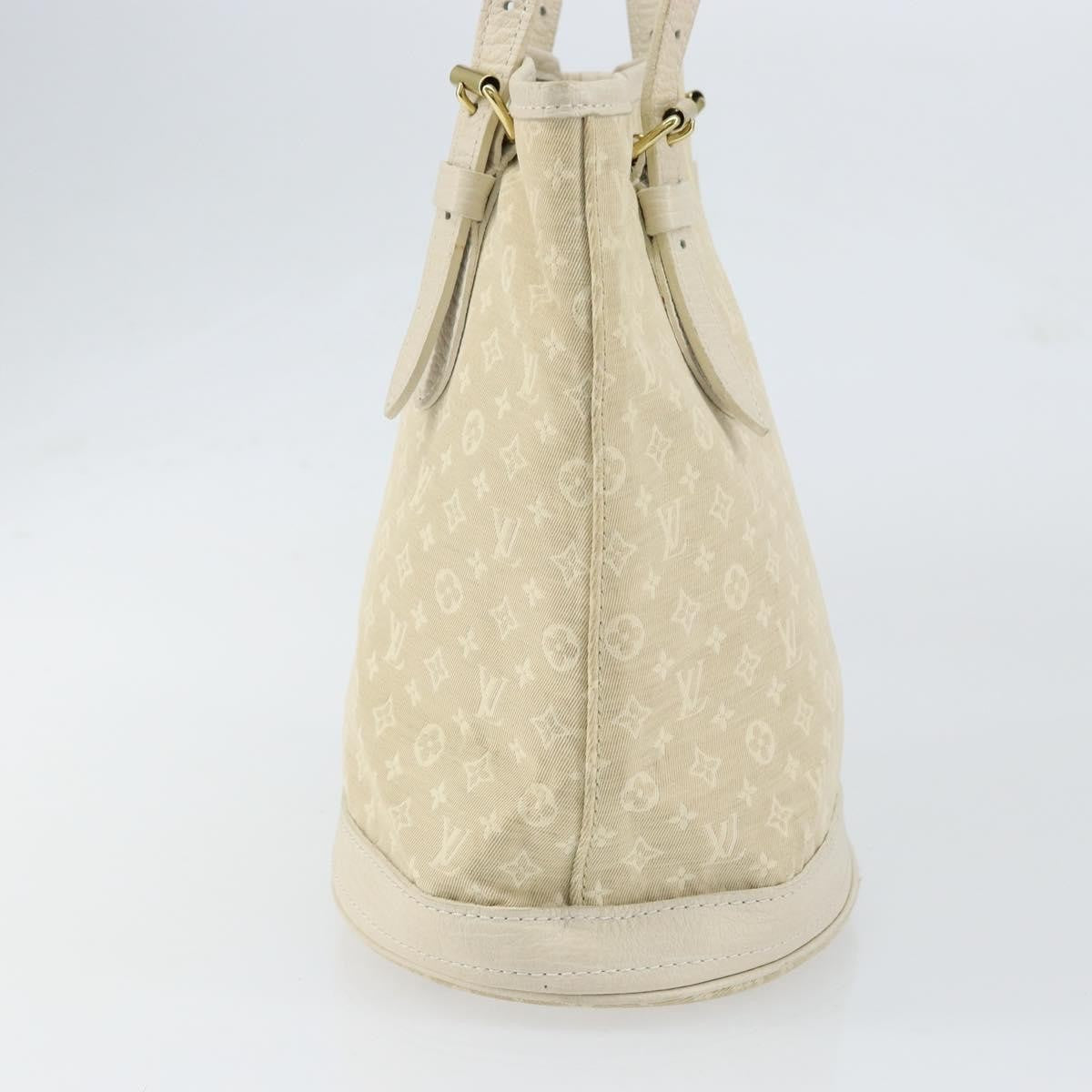 Louis Vuitton LOUIS VUITTON Monogram Mini Lin Bucket PM Shoulder Bag Dunne M95316 Authentic 153514