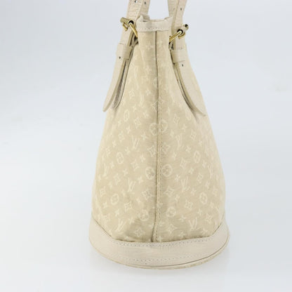 Louis Vuitton LOUIS VUITTON Monogram Mini Lin Bucket PM Shoulder Bag Dunne M95316 Authentic 153514