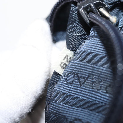 Prada PRADA Shoulder Bag Nylon Navy Gold Authentic 151665
