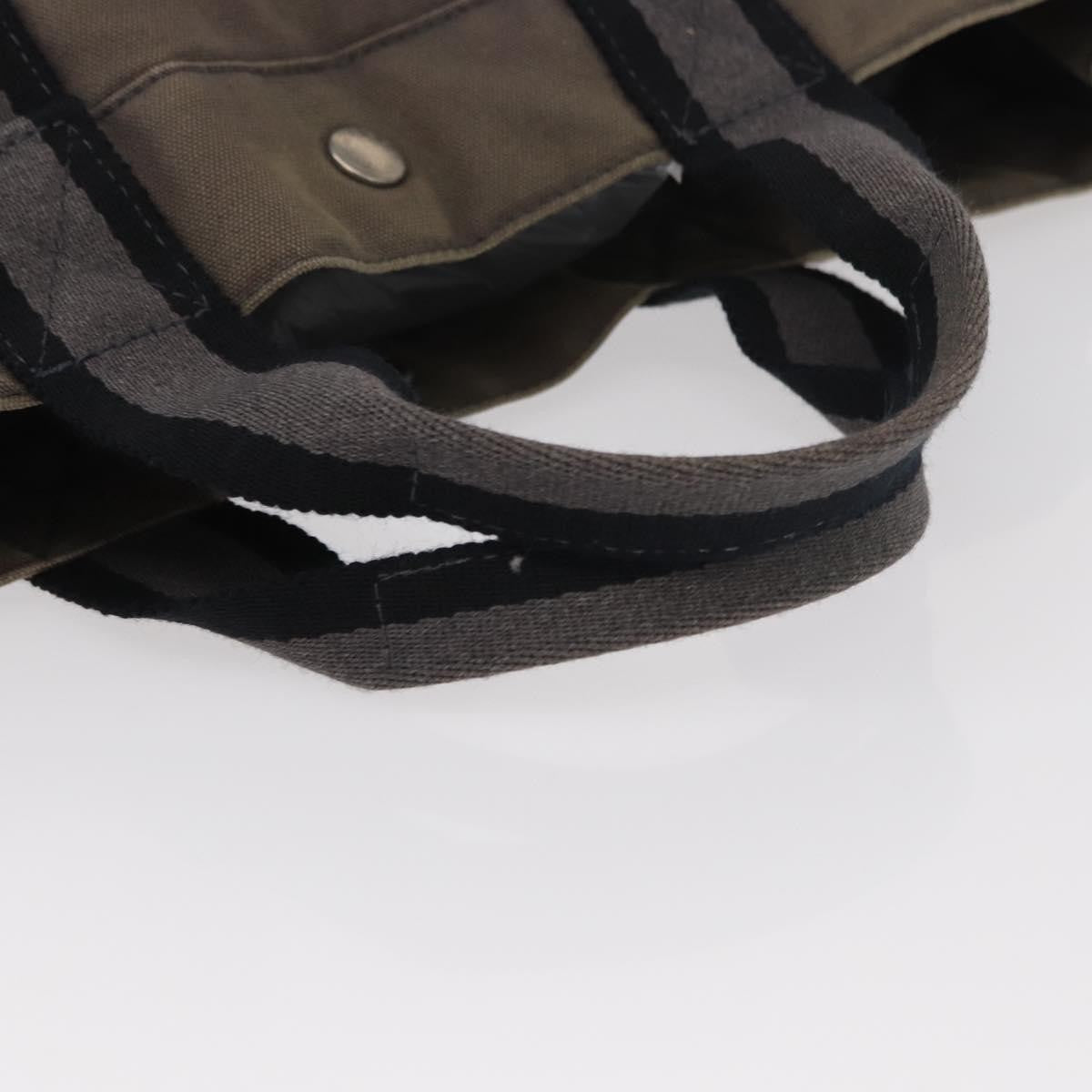 Hermès Hermès HERMES Fourre ToutMM Hand Bag Canvas Gray Silver Authentic 151280