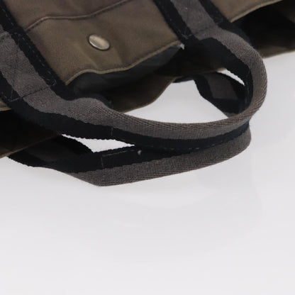 Hermès Hermès HERMES Fourre ToutMM Hand Bag Canvas Gray Silver Authentic 151280