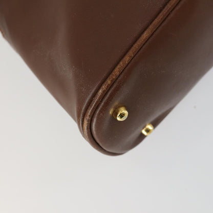 Gucci GUCCI Bamboo Hand Bag Leather 2way Brown Gold 000 2865 0290 Authentic 151596