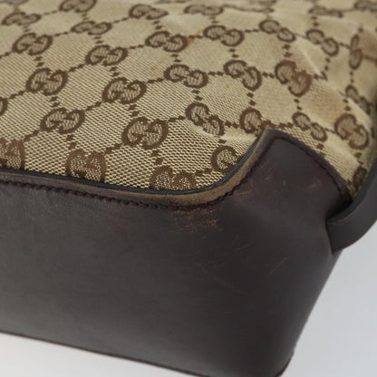 Gucci GUCCI GG Canvas Tote Bag Beige Gold 107757 Authentic ka751