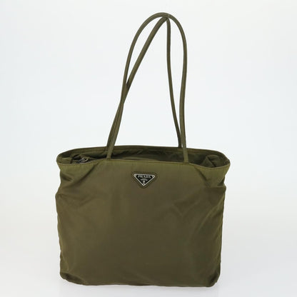 Saint Laurent SAINT LAURENT PRADA Bag Nylon PVC 2 Set Gray Khaki Authentic 162220