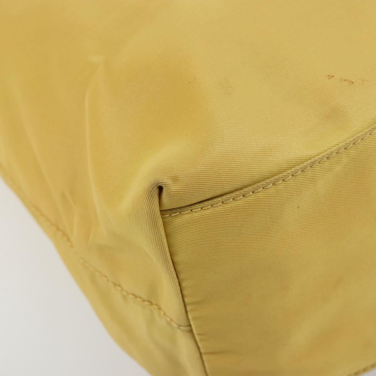 Prada PRADA Tote Bag Nylon Yellow Authentic 181131