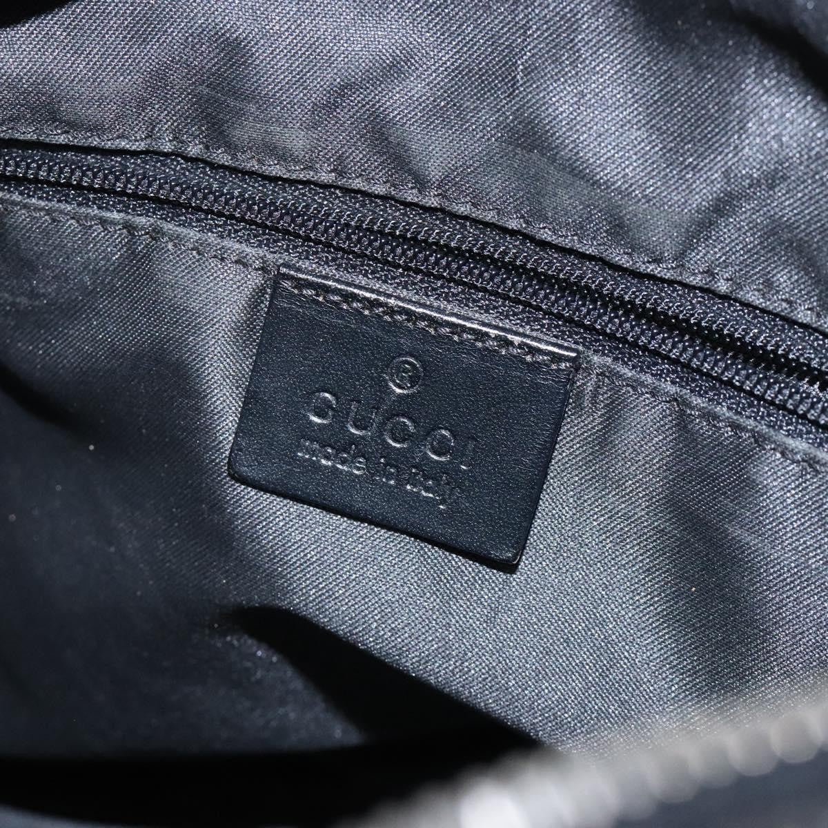 Gucci GUCCI GG Canvas Shoulder Bag Nylon Black Silver 001 3766 Authentic BA4115