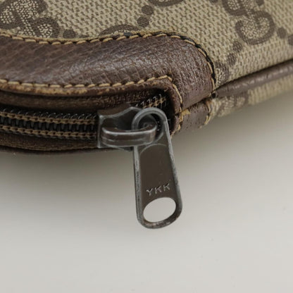 Gucci GUCCI GG Supreme Web Sherry Line Shoulder Bag PVC Beige 904 02 047 Authentic 111359