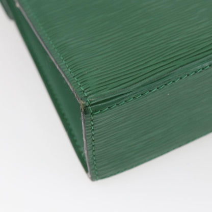 Louis Vuitton LOUIS VUITTON Epi Malesherbes Hand Bag Green M52374 LV Authentic 145346