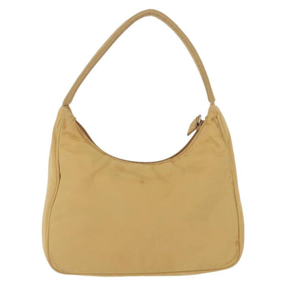 Prada PRADA Hand Bag Nylon Beige Authentic 163348