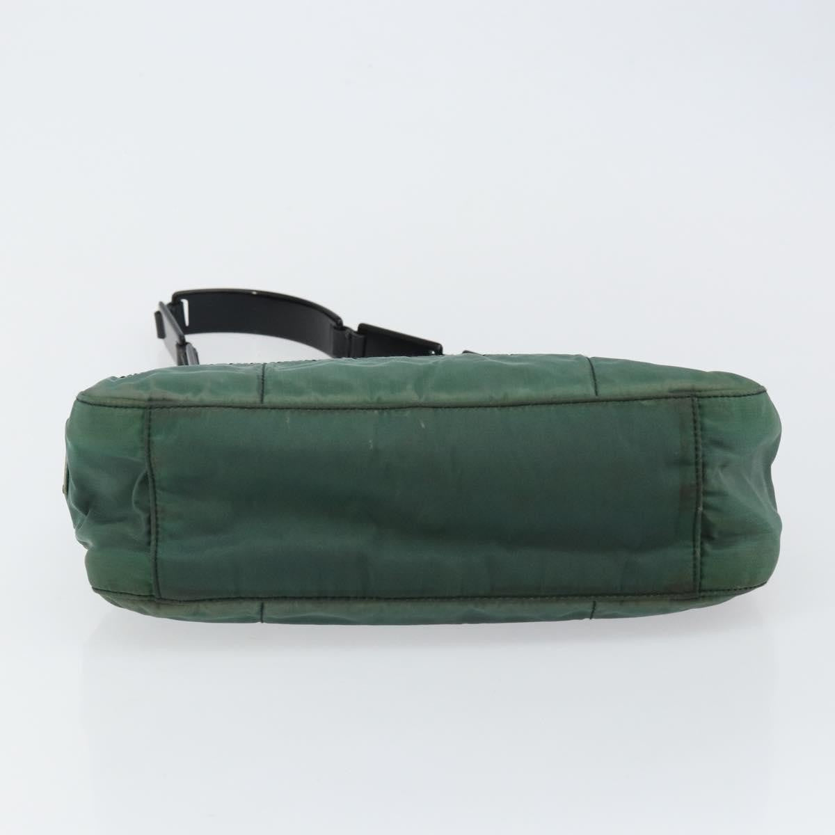 Prada PRADA Quilted Chain Shoulder Bag Nylon plastic Green Authentic mr1504