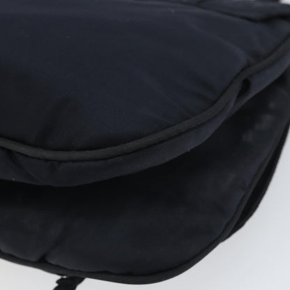 Prada PRADA Shoulder Bag Nylon Navy Silver Authentic 162420