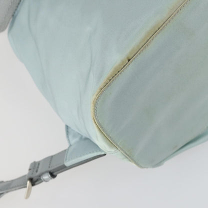 Prada PRADA Backpack Nylon Light Blue Silver Authentic BA9058 Bag