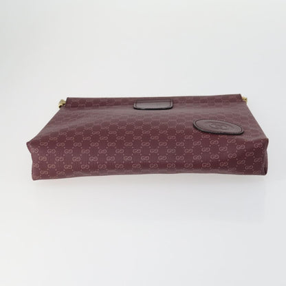 Gucci GUCCI GG Canvas Shoulder Bag Leather 6 Set Beige Black Navy Authentic fm4975