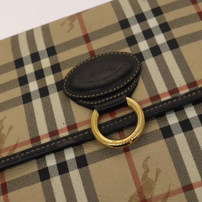 Burberrys Burberrys BURBERRY Nova Check Shoulder Bag PVC Beige Gold Authentic 136729