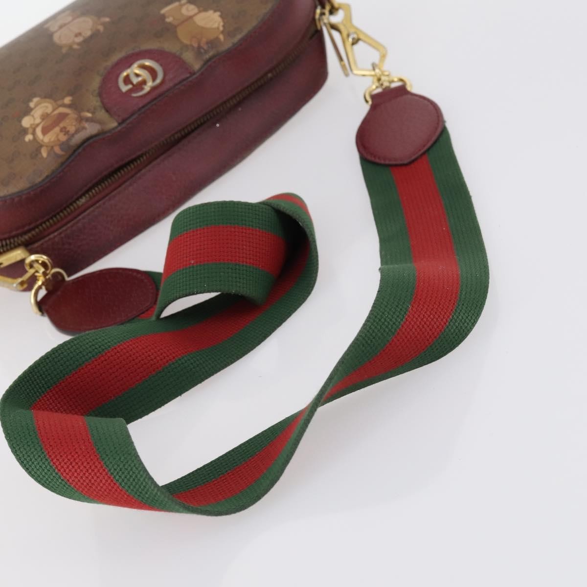 Gucci GUCCI Micro GG Supreme Doraemon Collaboration Bag PVC Beige 574886 Authentic 143965