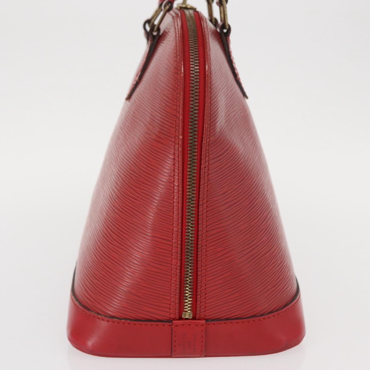 Louis Vuitton LOUIS VUITTON Epi Alma Hand Bag Castilian Red M52147 LV Authentic 158108