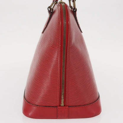 Louis Vuitton LOUIS VUITTON Epi Alma Hand Bag Castilian Red M52147 LV Authentic 158108
