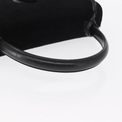 Gucci GUCCI Hand Bag Suede Black Authentic 153123