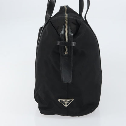 Prada PRADA Tote Bag Nylon Black Silver Authentic 151531