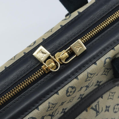 Louis Vuitton LOUIS VUITTON Monogram Mini Josephine PM Hand Bag Blue M92049 LV Authentic ep13340
