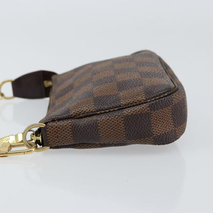 Louis Vuitton LOUIS VUITTON Damier Ebene Mini Pochette Accessoires Pouch N58009 LV Authentic 156078 Bag