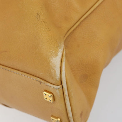 Loewe LOEWE Anagram Tote Bag Leather Beige Gold Authentic 149645