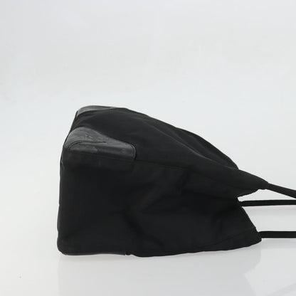 Prada PRADA Tote Bag Nylon Black Silver Authentic 175396