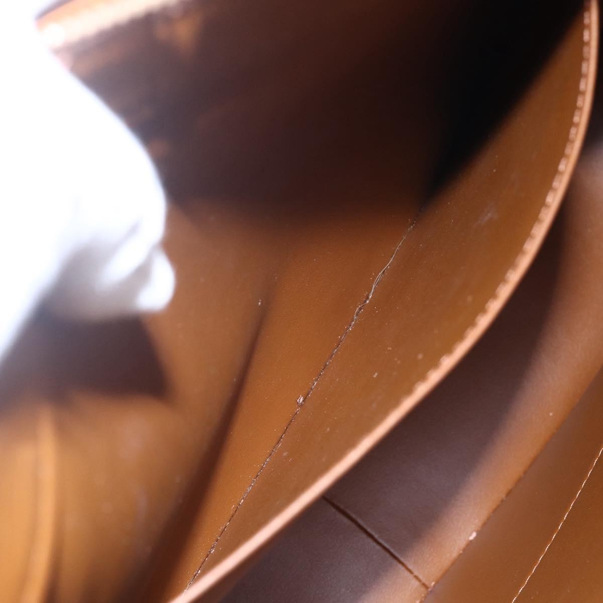 Louis Vuitton LOUIS VUITTON Monogram Vernis Columbus Tote Bag Bronze M91134 LV Authentic 145167