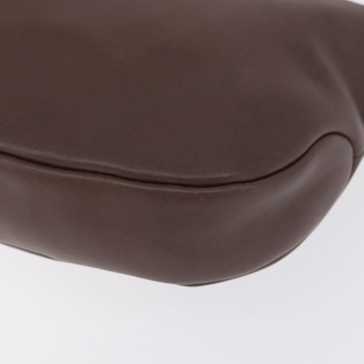 Salvatore Ferragamo Salvatore Ferragamo Shoulder Bag Leather Brown Gold Authentic SW1941