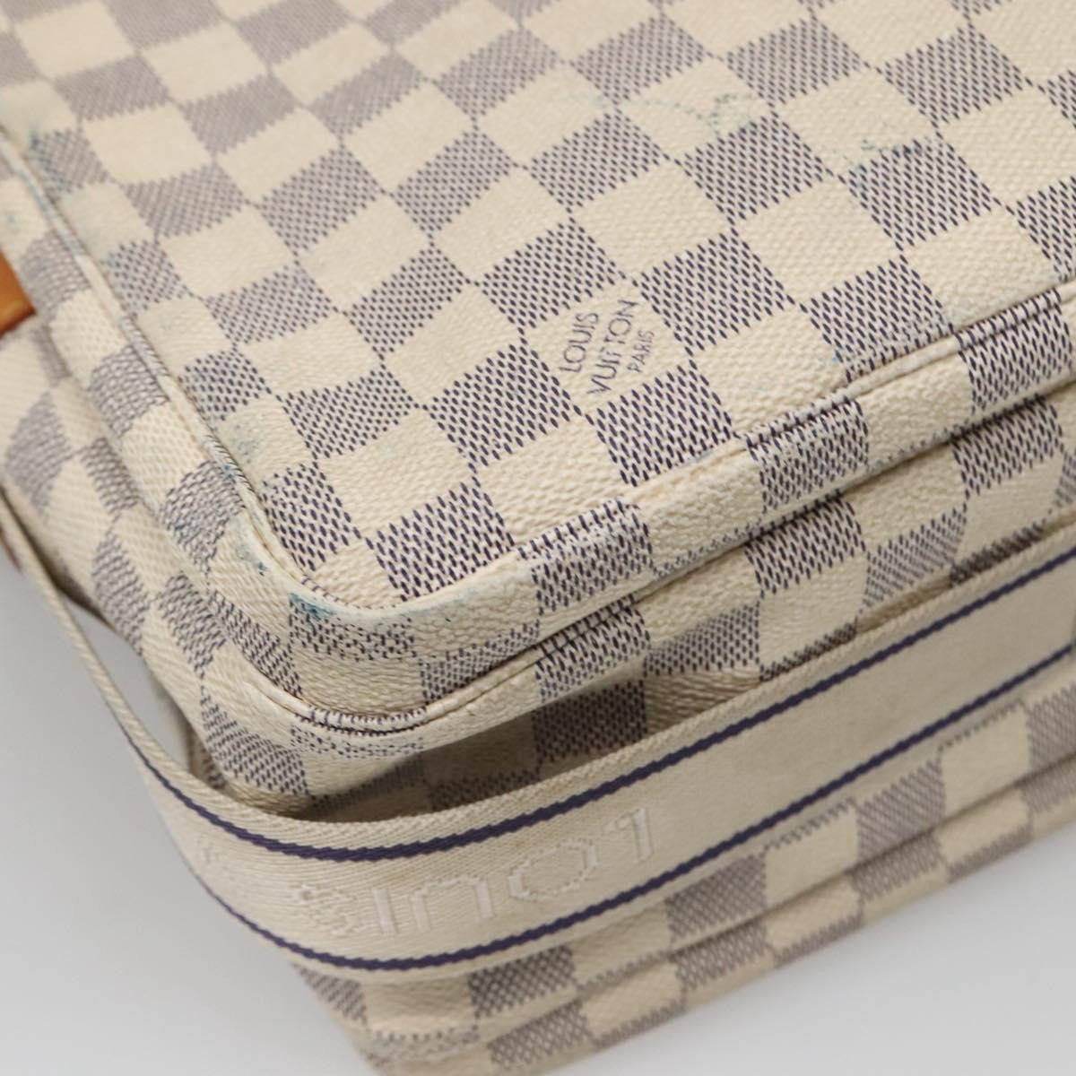 Louis Vuitton LOUIS VUITTON Damier Azur Naviglio Shoulder Bag N51189 LV Authentic 128957