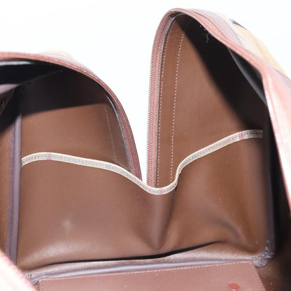 Burberrys Burberrys Nova Check Boston Bag Canvas Beige Gold Authentic ep13303