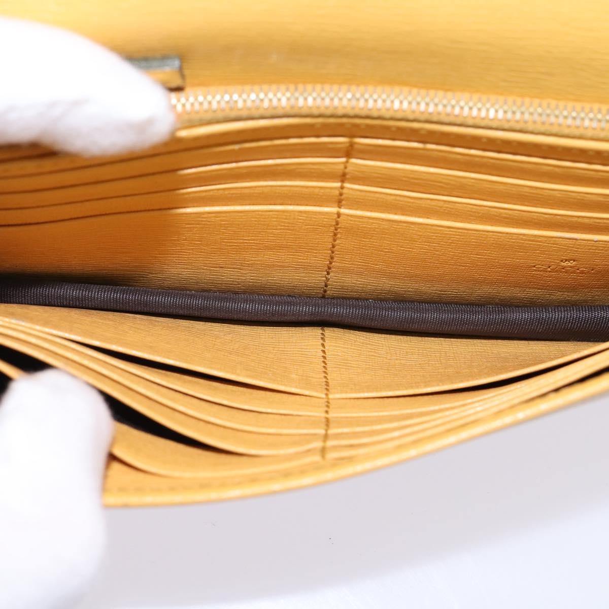 Gucci GUCCI Chain Shoulder Bag Leather Yellow 354697 Authentic 142696