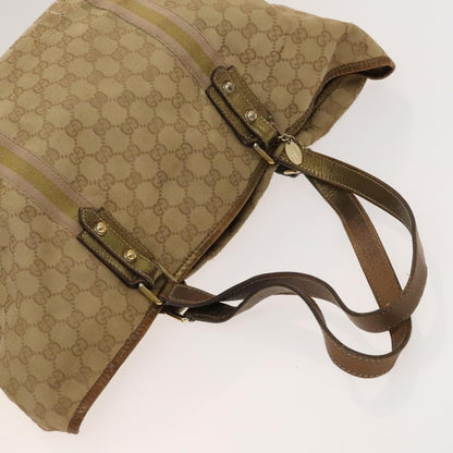 Gucci GUCCI GG Canvas Shoulder Bag 2 Set Beige Gold Authentic ti3169