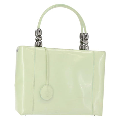 Dior Christian Dior Maris Pearl Hand Bag Enamel Green Authentic 150745