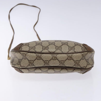 Gucci GUCCI GG Supreme Web Sherry Line Shoulder Bag PVC Beige 89 02 066 Authentic 133869