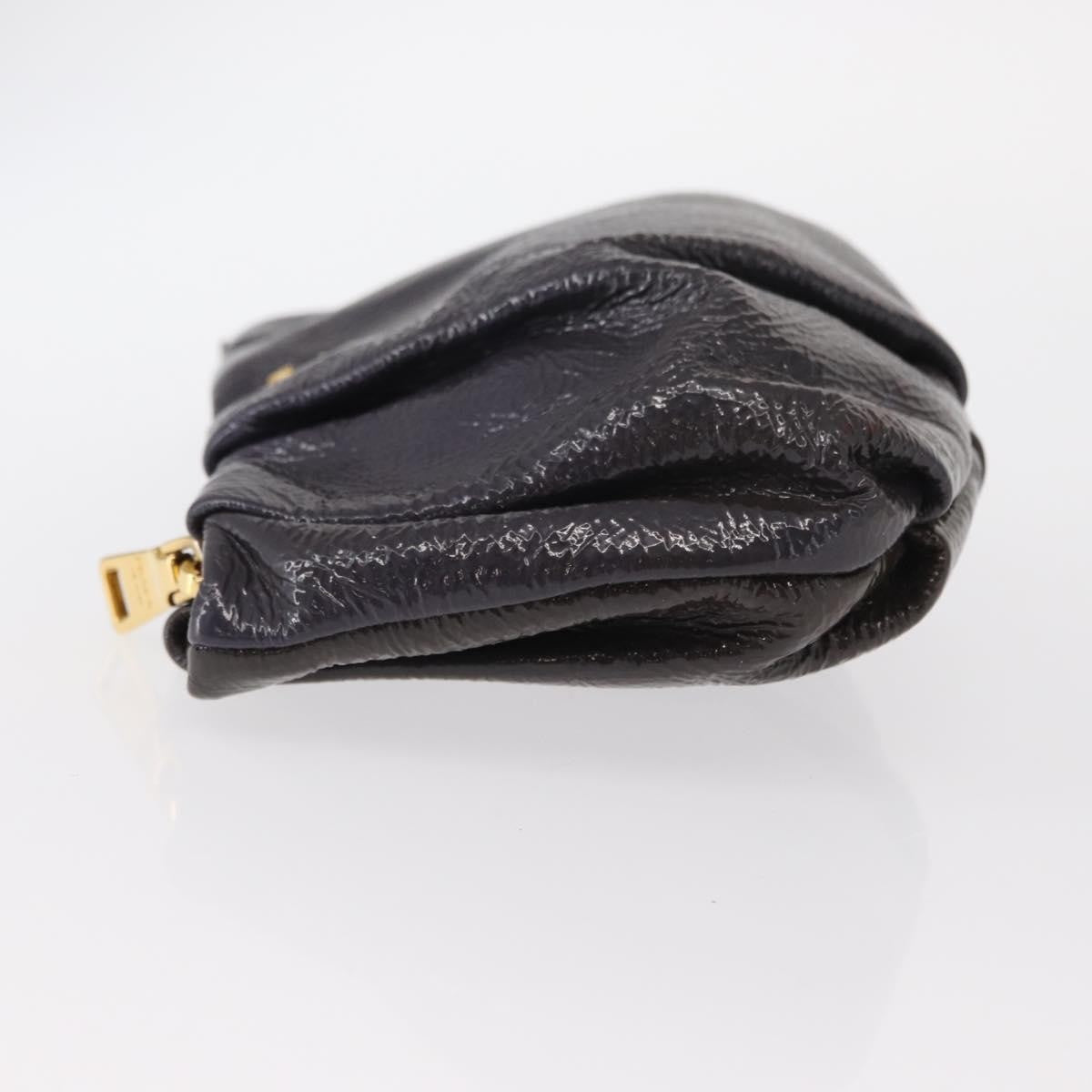 Prada PRADA Pouch Enamel Purple Gold Authentic 154899 Bag