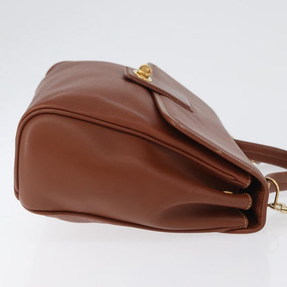 Gucci GUCCI Hand Bag Leather 2way Brown Gold 000 101 0274 Authentic ep13069