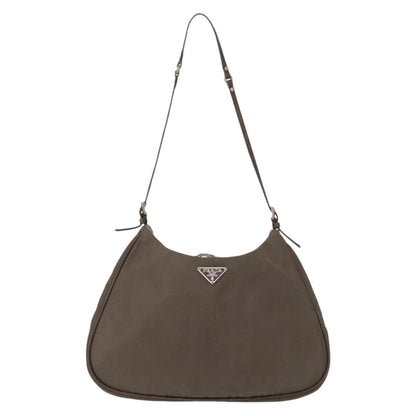 Prada PRADA Shoulder Bag Nylon Brown Authentic 153825