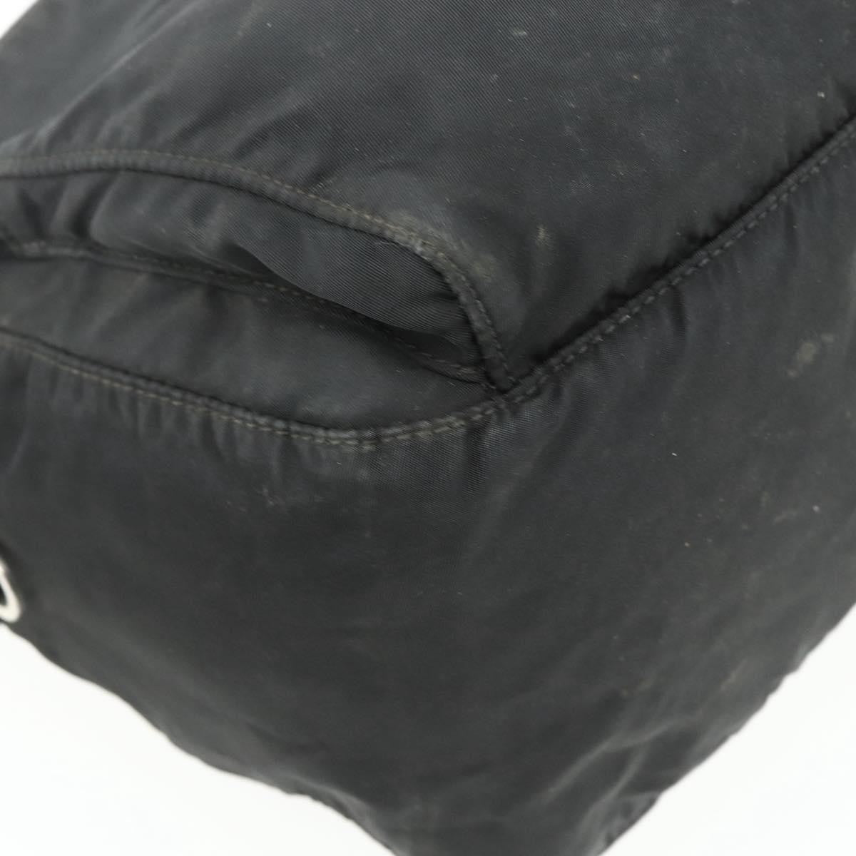 Prada PRADA Shoulder Bag Nylon Black Silver Authentic 175741