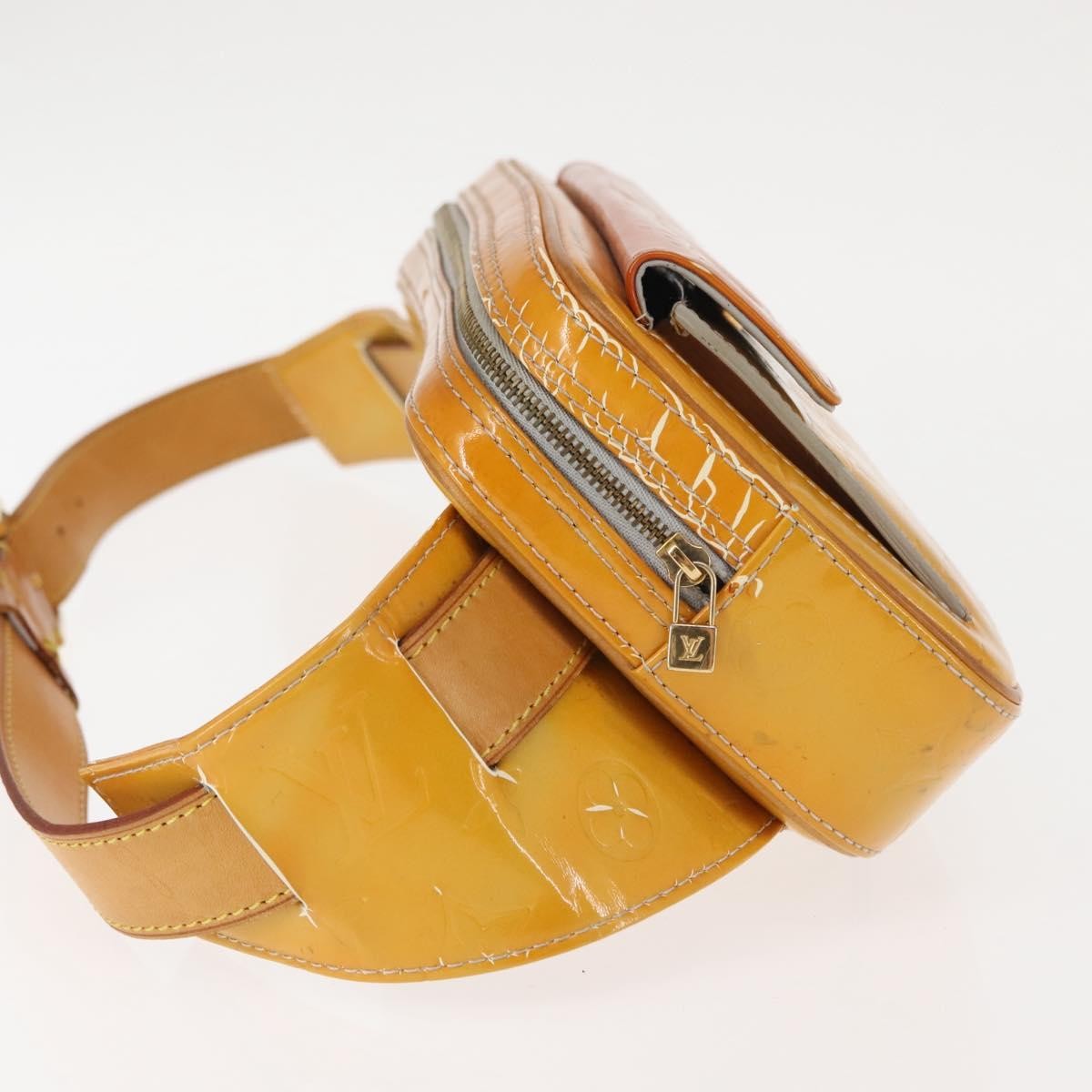 Louis Vuitton LOUIS VUITTON Monogram Vernis Fulton Waist bag Gris M91041 LV Authentic 145461