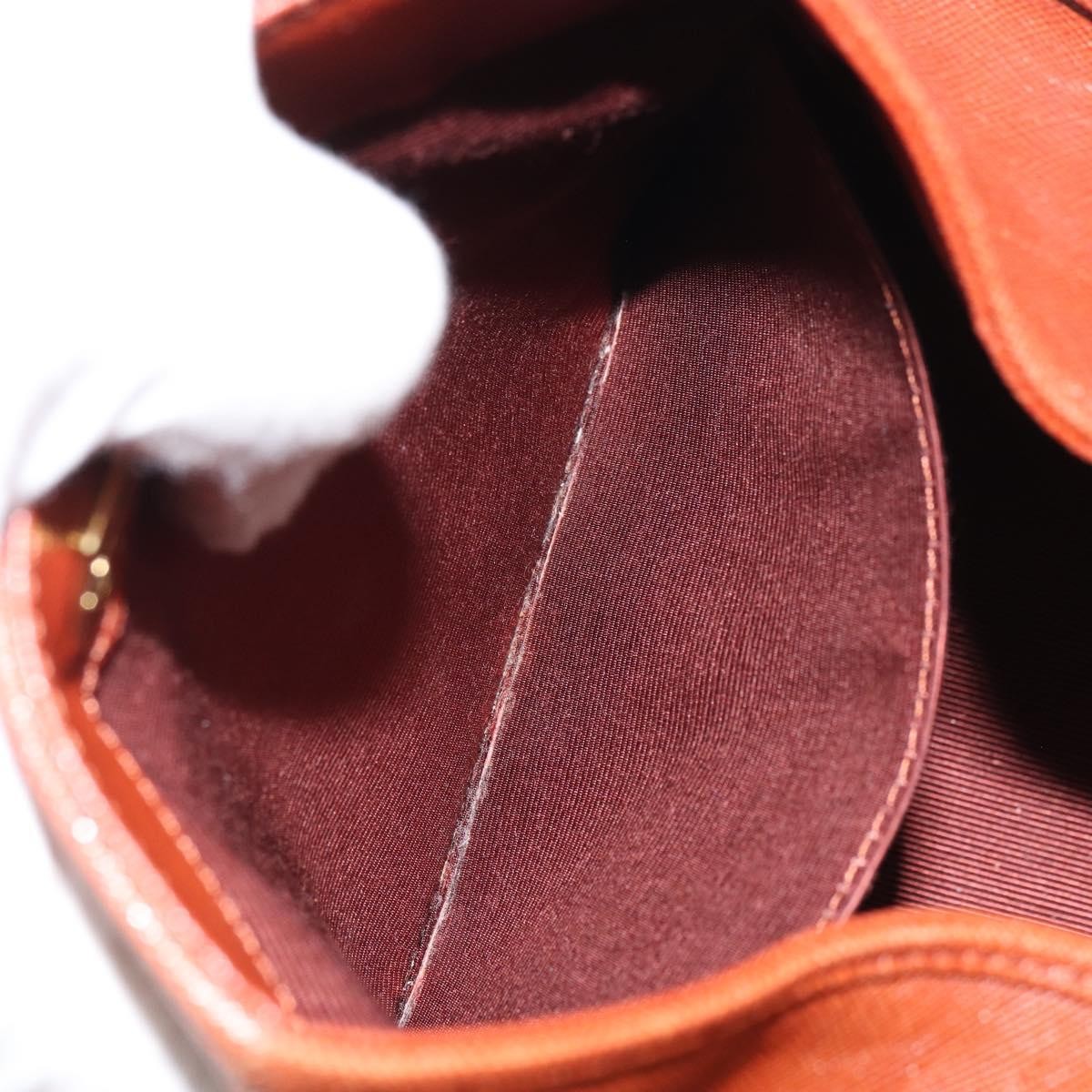 Givenchy GIVENCHY Hand Bag Leather Brown Gold Authentic 159082
