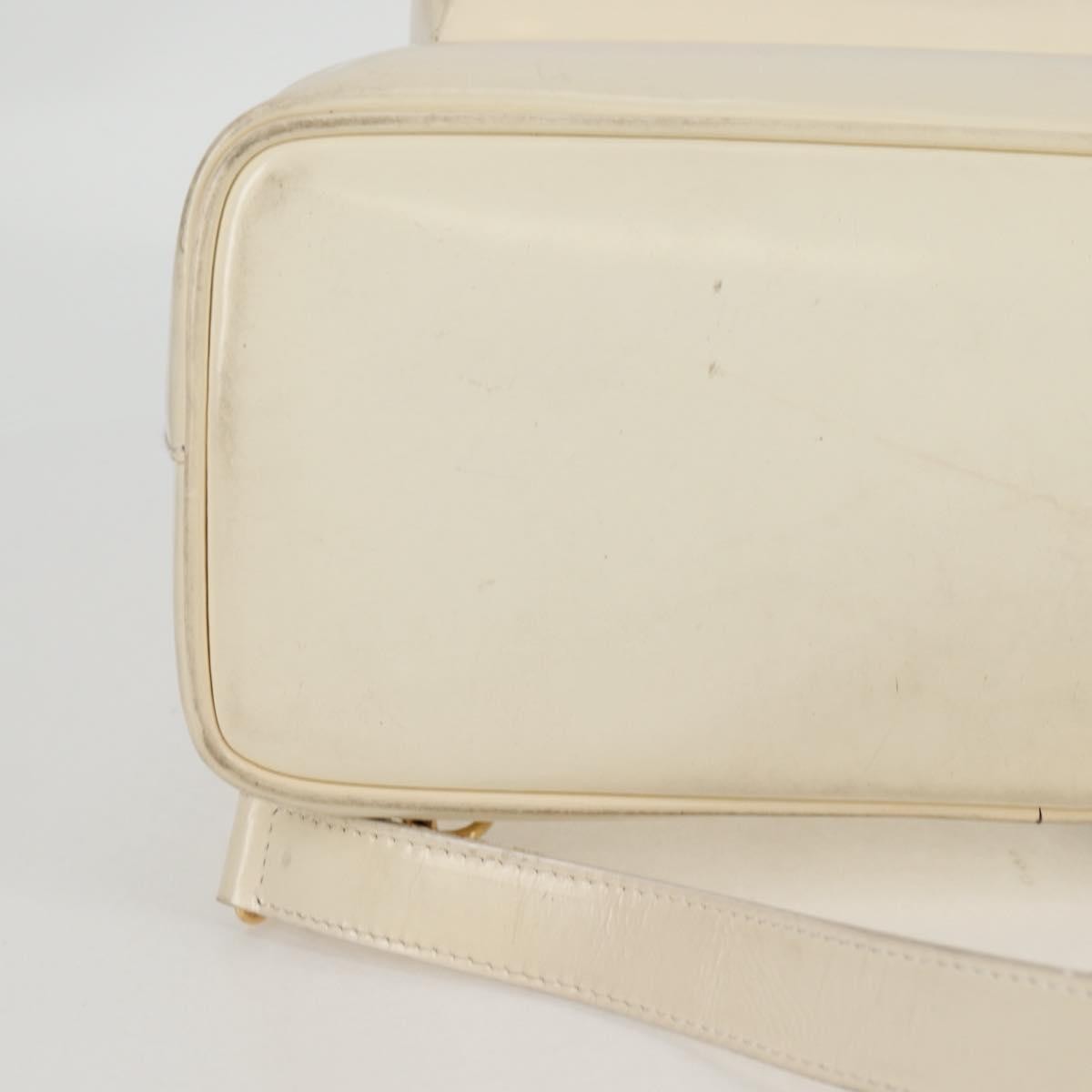 Gucci GUCCI Body Bag Enamel White Gold 003 2113 0027 Authentic bs28429