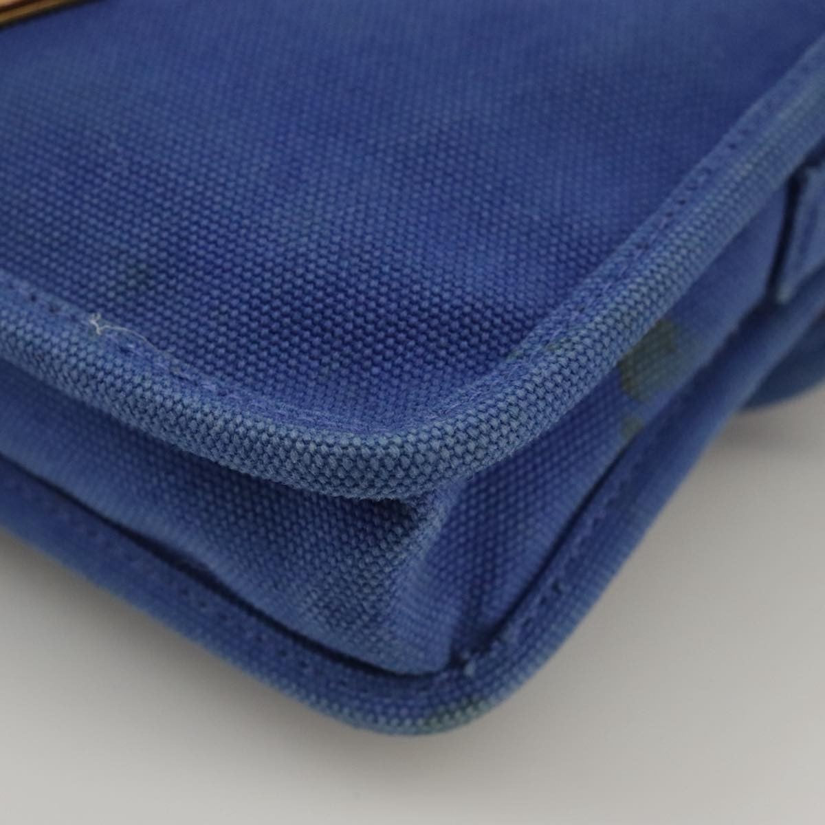 Prada PRADA Shoulder Bag Canvas Blue Authentic 111326