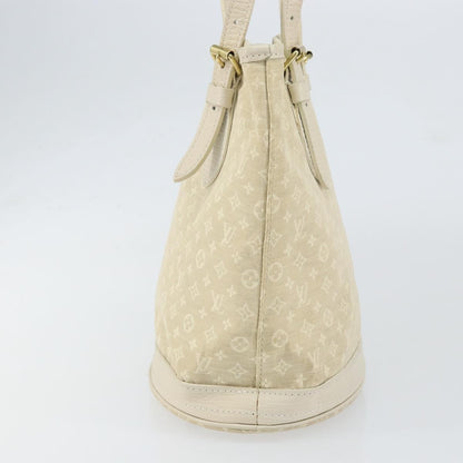 Louis Vuitton LOUIS VUITTON Monogram Mini Lin Bucket PM Shoulder Bag Dunne M95316 Authentic 153514