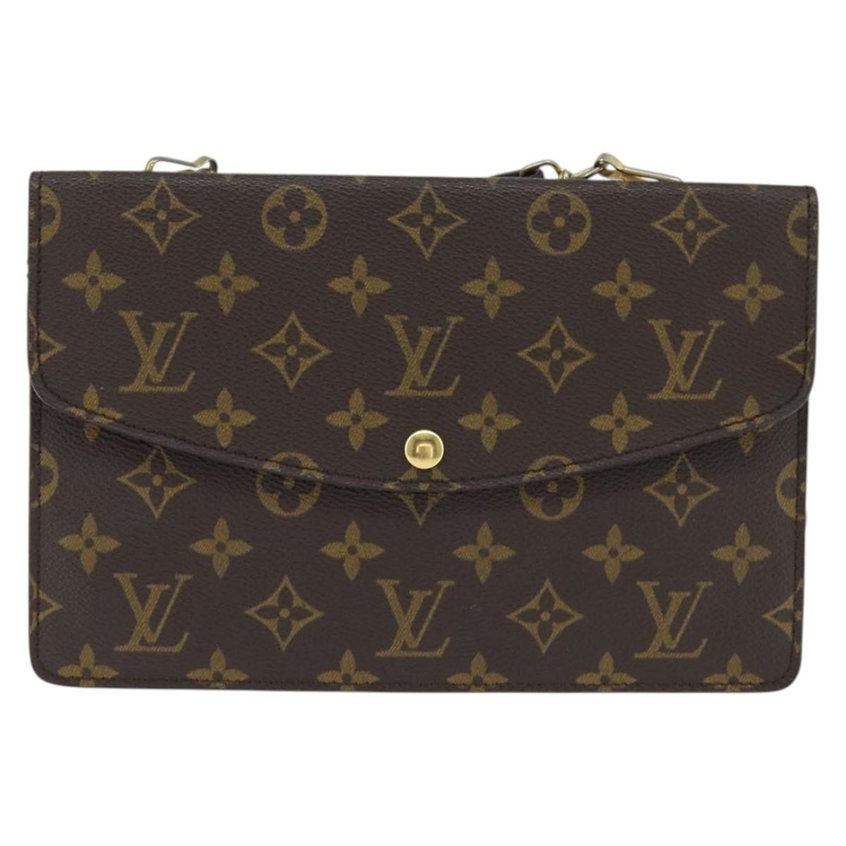 Louis Vuitton LOUIS VUITTON Monogram Double Rabat Shoulder Bag M51815 LV Authentic 147932