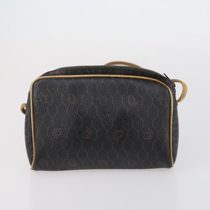 Dior Christian Dior BOTTEGA VENETA Hand Bag Suede PVC 2 Set Brown Gold Authentic bs30859