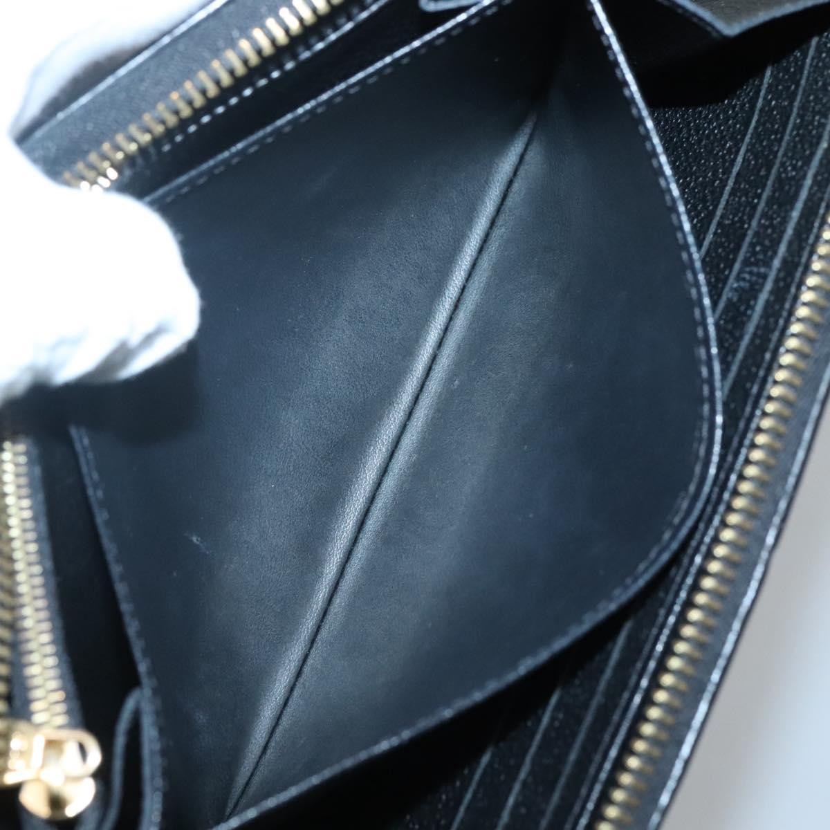 Louis Vuitton LOUIS VUITTON Monogram Empreinte Zippy Wallet Wallet Black M61864 LV Authentic hk2892 Bag