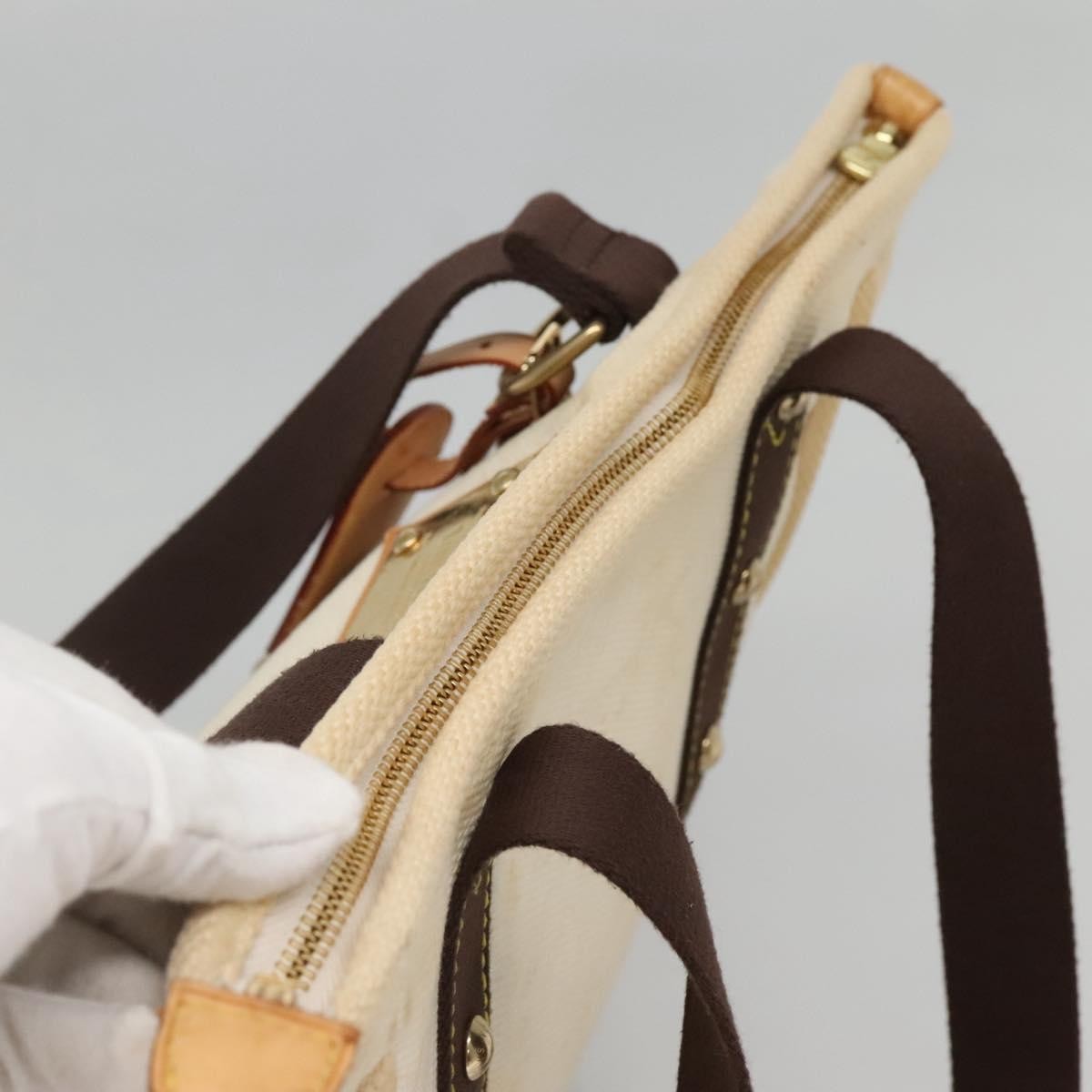 Louis Vuitton LOUIS VUITTON Cabas MM Antigua Tote Bag Brown Beige M40036 LV Authentic bs29237