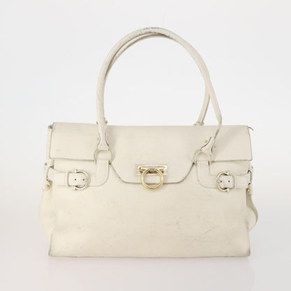 Salvatore Ferragamo Salvatore Ferragamo Hand Bag Patent leather 3 Set White Black Navy Authentic 162600